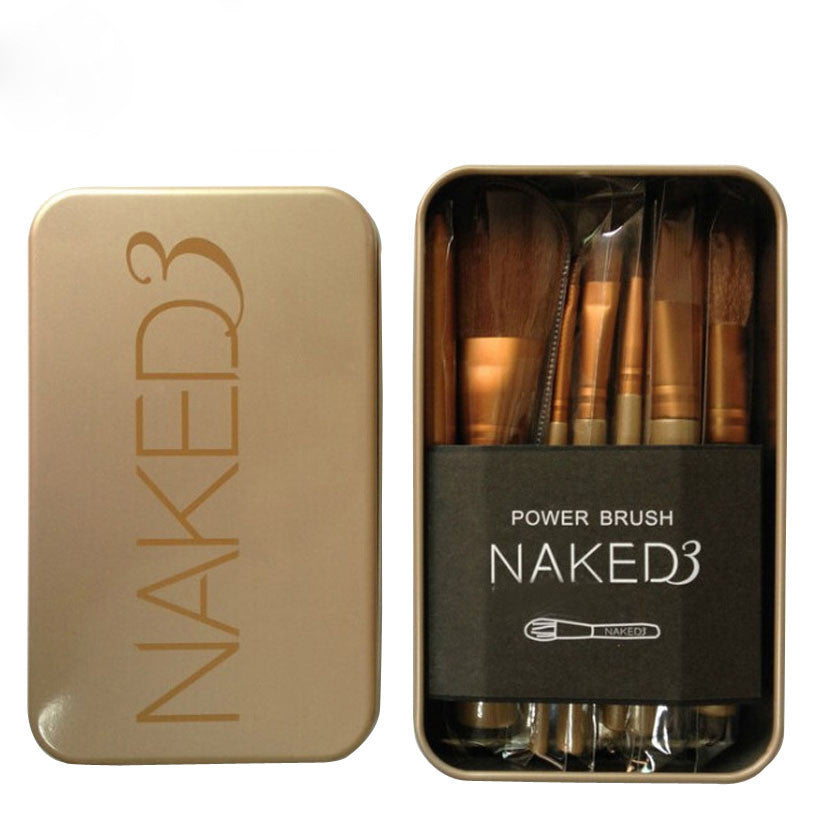 12 Piece Set NAKED3 Power Makeup Brushes