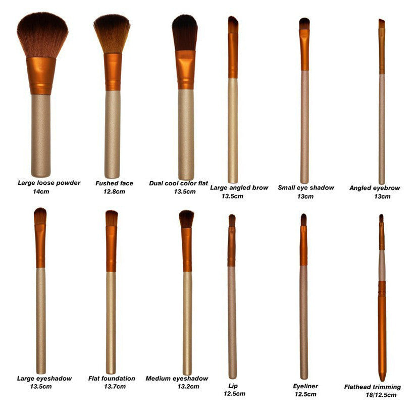 12 Piece Set NAKED3 Power Makeup Brushes