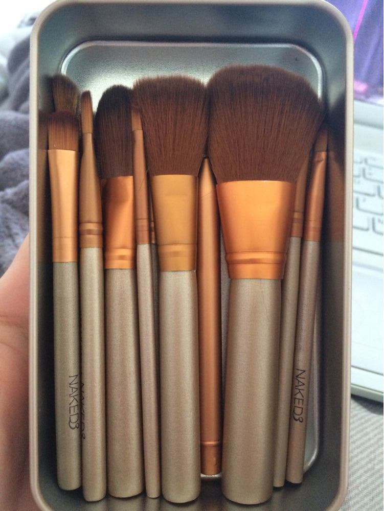 12 Piece Set NAKED3 Power Makeup Brushes
