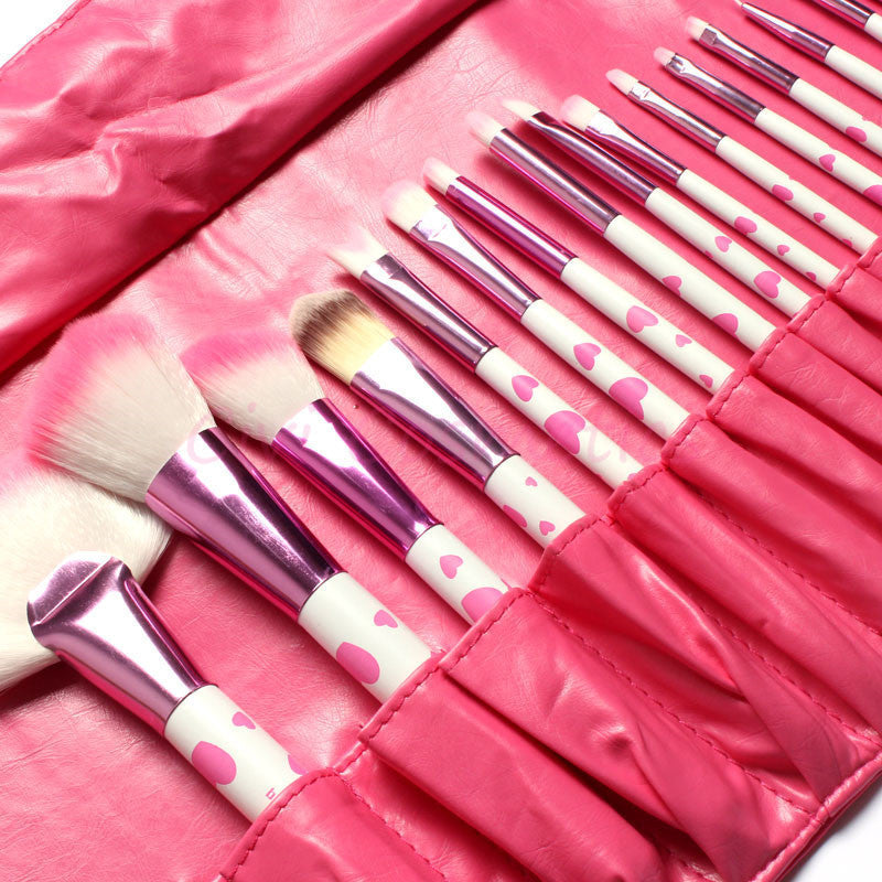 18Pcs Makeup Polka Dot Brush Set