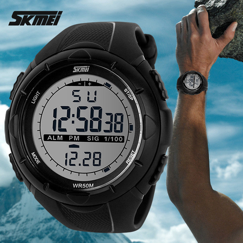 2016 New Skmei Brand Men LED Digital Military Watch, 50M Dive Swim Dress Sports Watches Fashion Outdoor Wristwatches