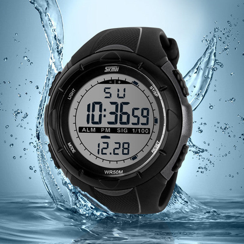 2016 New Skmei Brand Men LED Digital Military Watch, 50M Dive Swim Dress Sports Watches Fashion Outdoor Wristwatches