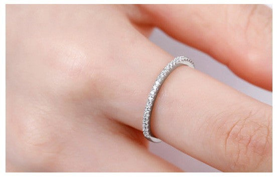 2016 Female Silver Plated Wedding Engagement Ring Red Purple Crystal Stone
