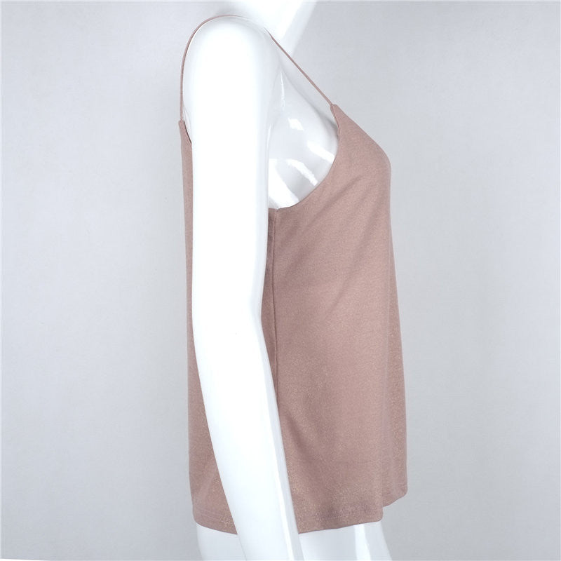 Brandy Melville Women Tops Summer Sexy V Neck Lady Camisole Spaghetti Strap