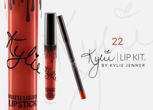 2016 New Kylie Birthday Edition Matte Liquid Lip Gloss Lipstick Kylie Cosmetics Lip Gloss Lord Metal Matte Lipstick&Lipliner