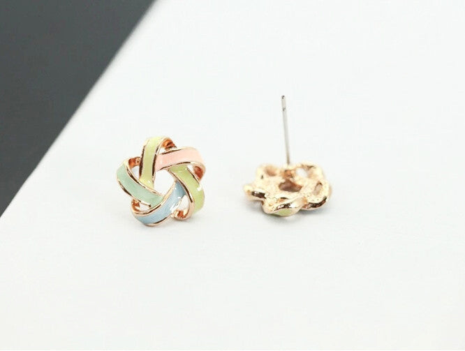 2016 New Fashion Novel Jewelry Color Stripe Earrings For Women