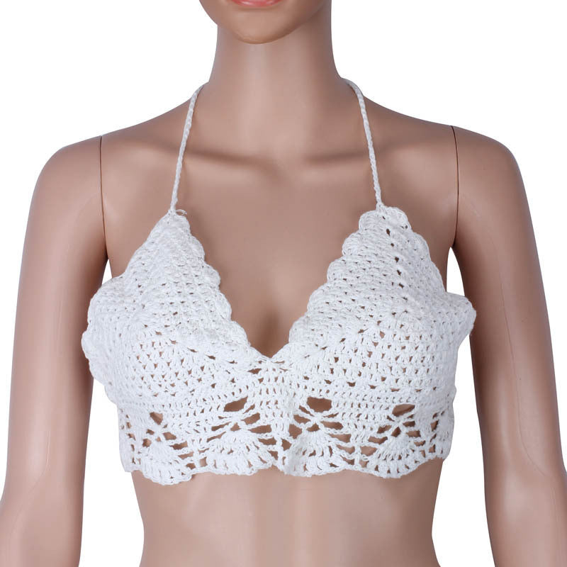 Brandy Melville Women Padded Bra Camisole Tops Bustier Vest Cutout Crop Top Lace Tank Blouse