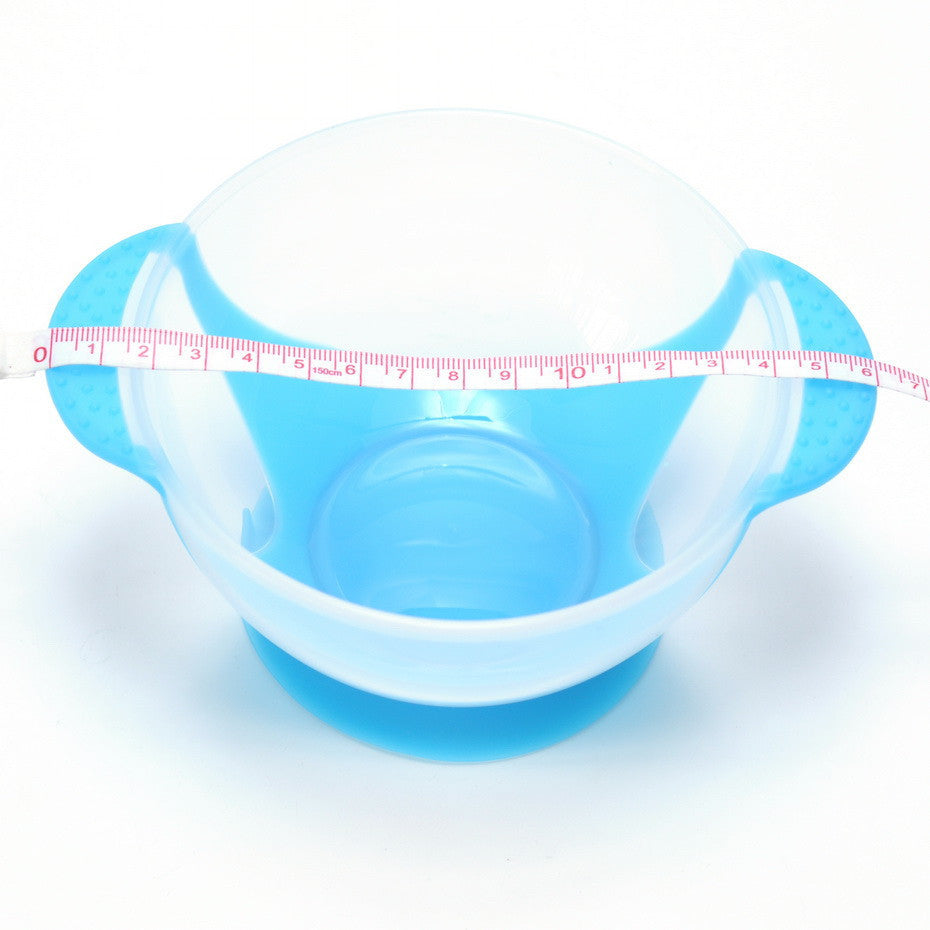 3Pcs/set Baby Dishes With Suction Bowl Temperature Sensing Spoon