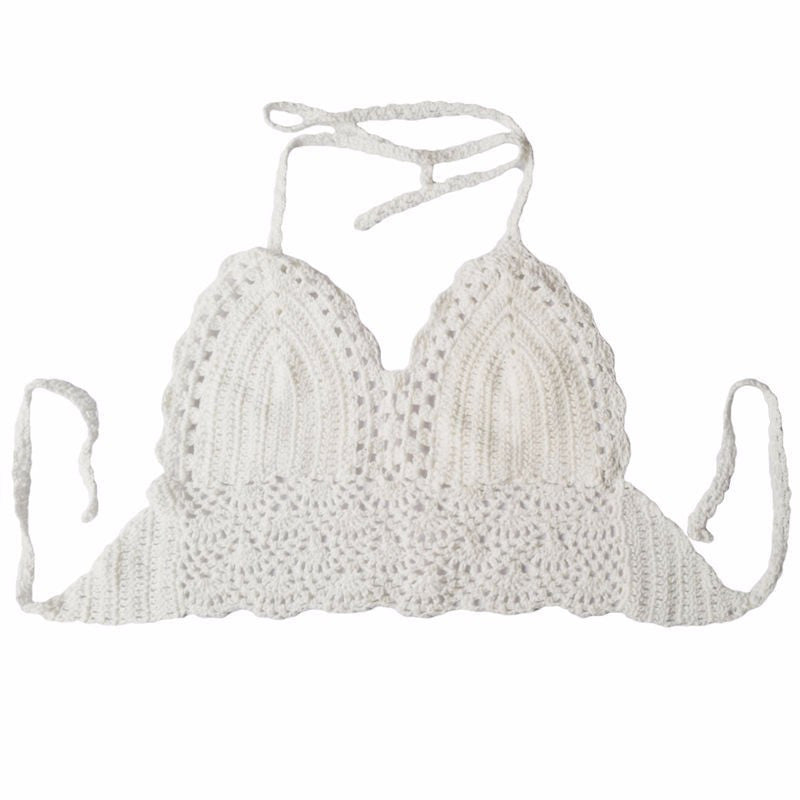 Brandy Melville Women Padded Bra Camisole Tops Bustier Vest Cutout Crop Top Lace Bralette Tank Blouse