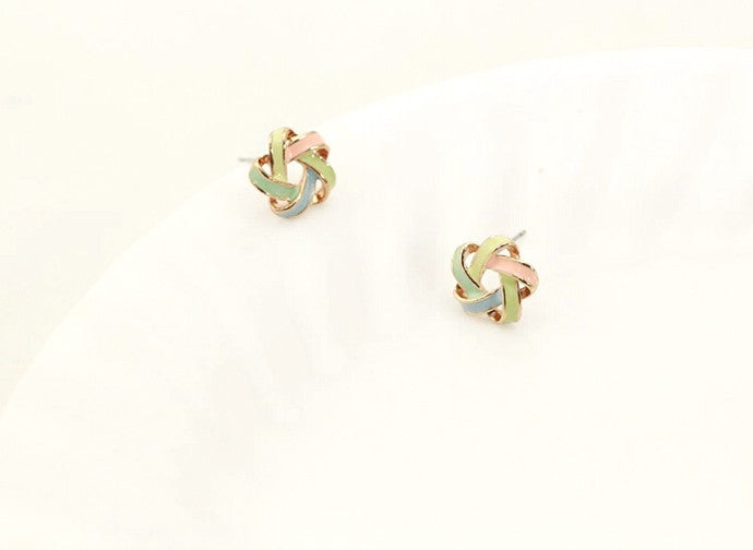 2016 New Fashion Novel Jewelry Color Stripe Earrings For Women