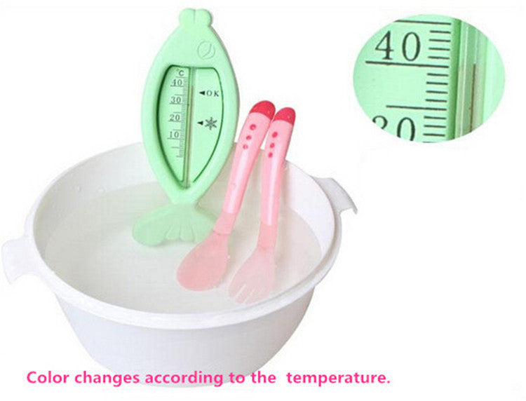 3Pcs/set Baby Dishes With Suction Bowl Temperature Sensing Spoon