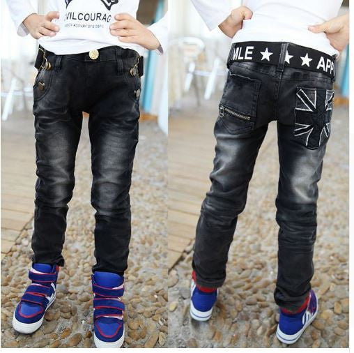 2016 Spring Autumn new jeans for boys Kids Rushed Light-colored fashion Children jean Trousers B135