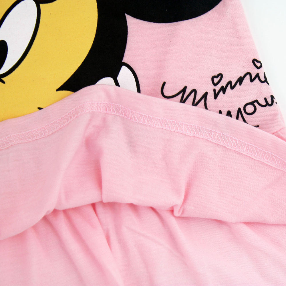 2015 Spring Summer Minnie Children Cute Princess Dresses Baby Girl Dress Fashion Cartoon Clothing 2 Colors Pink Red