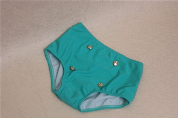1-2Year Cute baby little girls rain bow Fringe string Bikini swim bathing suit for kid high waist Swimwear sea Biquini infantils