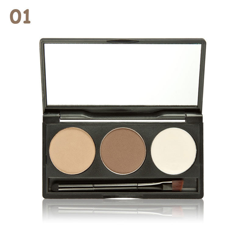 2016 Makeup Cosmetics BrowPow Waterproof Eyebrow Cake Powder Palette Eye Shadow Eye Brow Make Up Set Kit