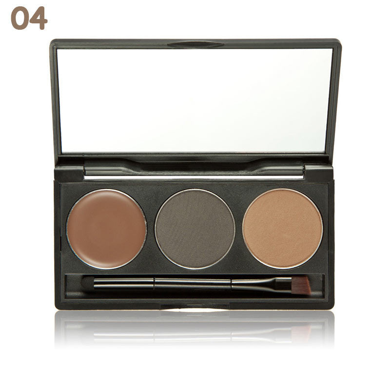 2016 Makeup Cosmetics BrowPow Waterproof Eyebrow Cake Powder Palette Eye Shadow Eye Brow Make Up Set Kit