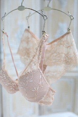 NEWEST Women A/B/C/D Cup Push Up Bra Set Sexy V -Neck Plunge Lace Bra + Briefs