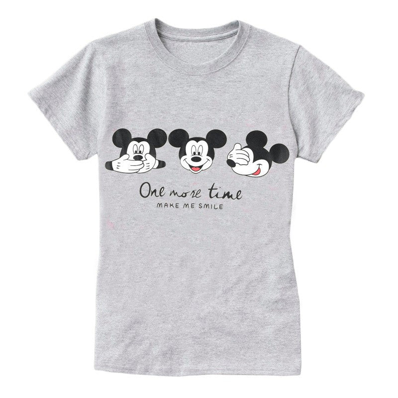 2016 Fashion Short Sleeve T-shirts Plus Size Female T shirts Carton Letter Print Top O-neck Women t shirt 71275