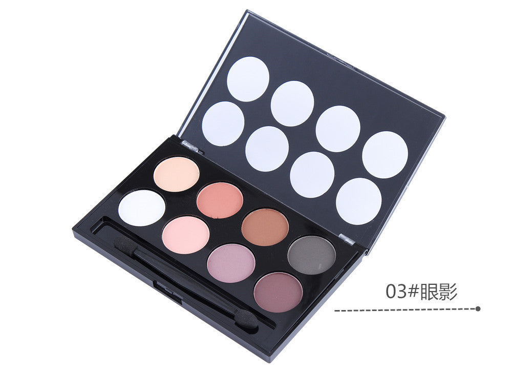 2016 New Arrival Professional Makeup Power Set 8 Shimmer Color Eye Shadow Palette Neutral Nude Matte Eyeshadow Cosmetic