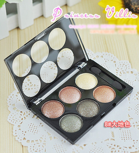 2016 New Arrival 6 colors Smoke eye shadow Makeup Plate