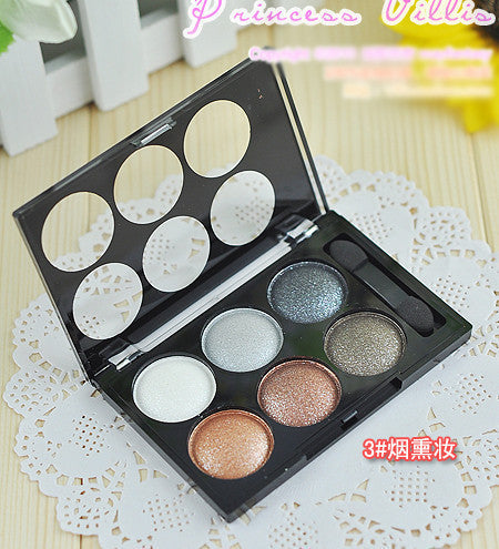 2016 New Arrival 6 colors Smoke eye shadow Makeup Plate