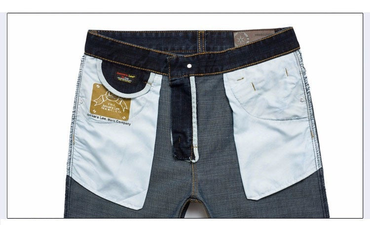 2015 Brand Jeans Straight New Fashion Top quality High Grade Slim jeans Straight Retro men Denim jeans