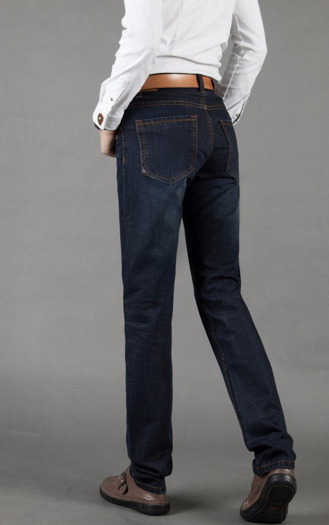 2015 Brand Jeans Straight New Fashion Top quality High Grade Slim jeans Straight Retro men Denim jeans