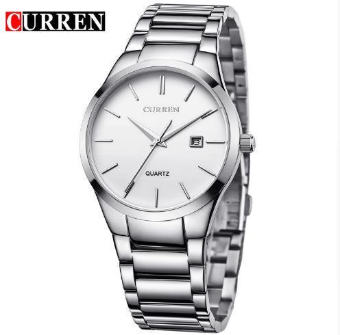 CURREN Luxury Brand Full Stainless Steel Analog Display Date Men's Quartz Watch