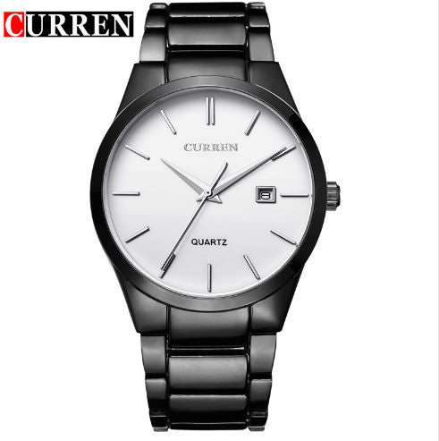 CURREN Luxury Brand Full Stainless Steel Analog Display Date Men's Quartz Watch
