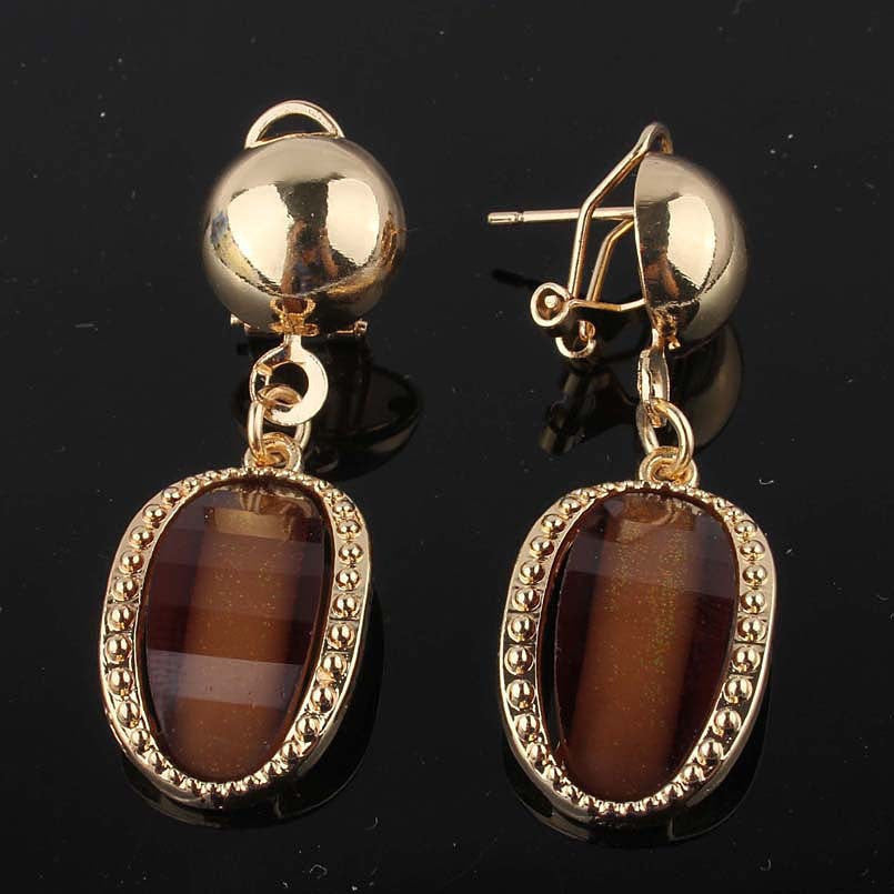 Free Shipping 18k Gold Filled Austrian Crystal Necklace Bracelet Earring Ring Wedding Jewelry Set For Women