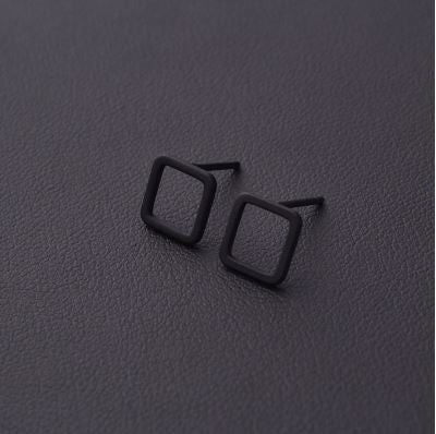 Fashion Gold Silver Punk Simple T Bar Earrings For Women Ear Stud Earrings