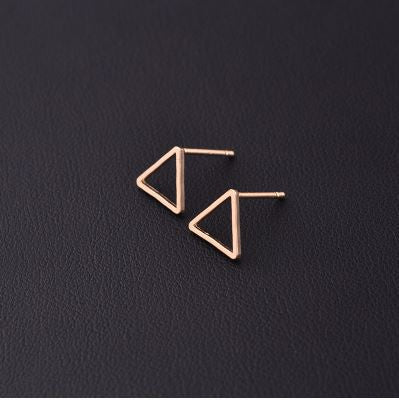 Fashion Gold Silver Punk Simple T Bar Earrings For Women Ear Stud Earrings