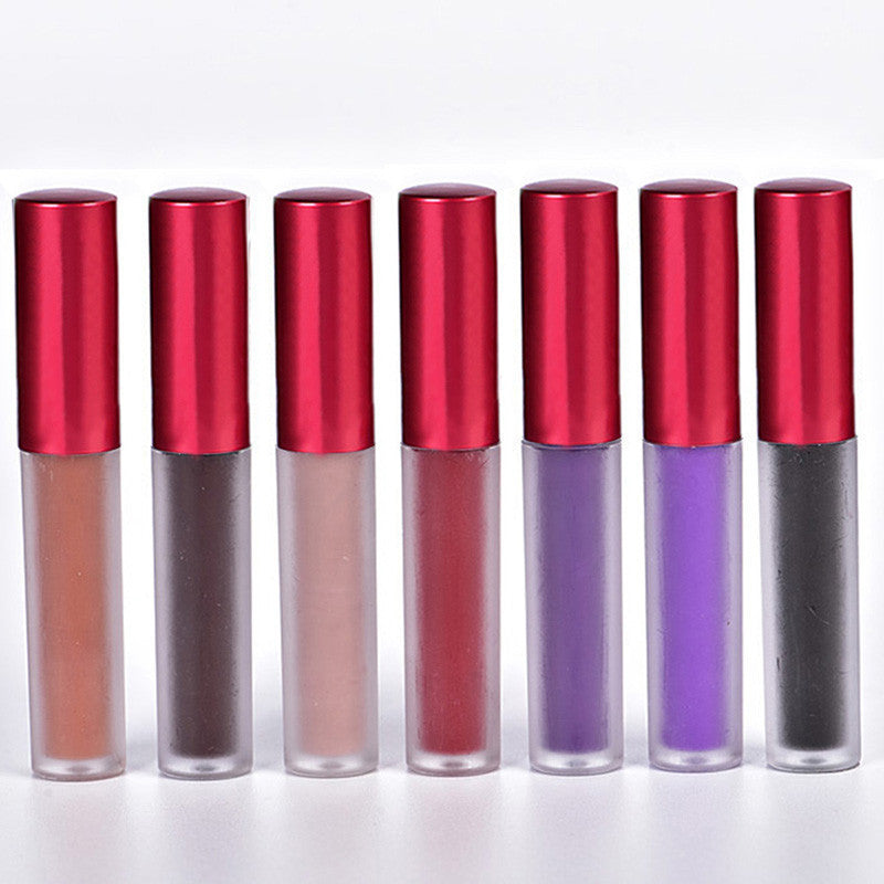 15 color New makeup Velvetine woman Matte lipstick Waterproof velvet liquid lip stick Nude cashmere lipgloss