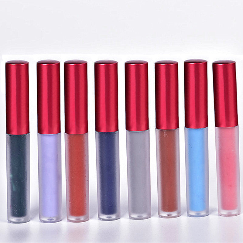 15 color New makeup Velvetine woman Matte lipstick Waterproof velvet liquid lip stick Nude cashmere lipgloss