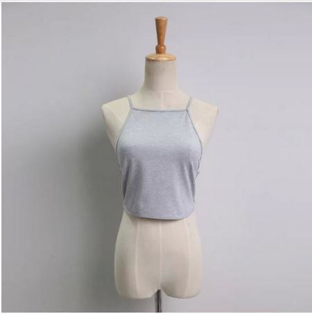 Brandy Melville Popular High Elastic Backless Cross camisole Wrapped bustier crop top