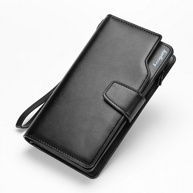 2016 New men wallets Casual wallet men purse Clutch bag Brand leather wallet long design men bag gift for men