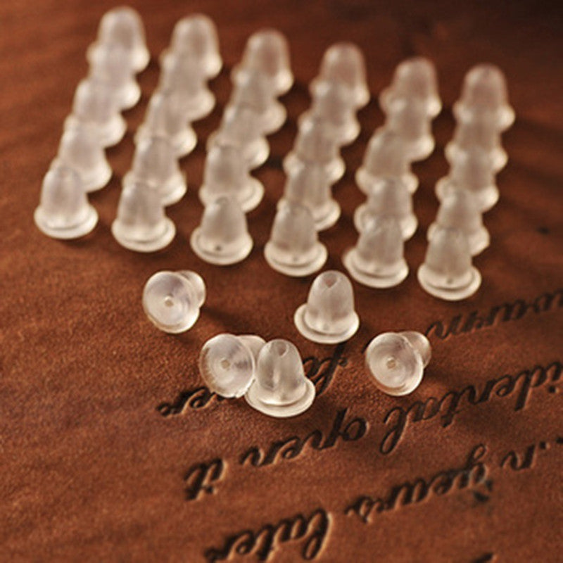 Dedicated Simple Clear Plastic Ear Jewelry Stud Earring Plugs