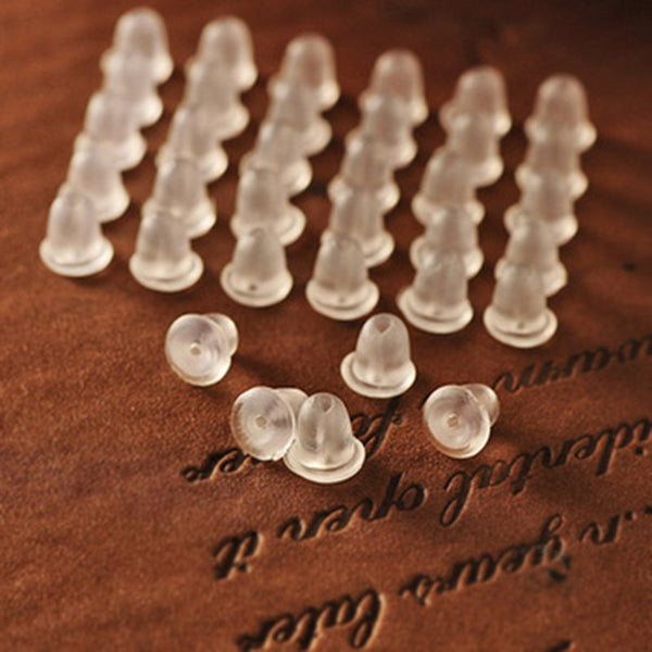 Dedicated Simple Clear Plastic Ear Jewelry Stud Earring Plugs