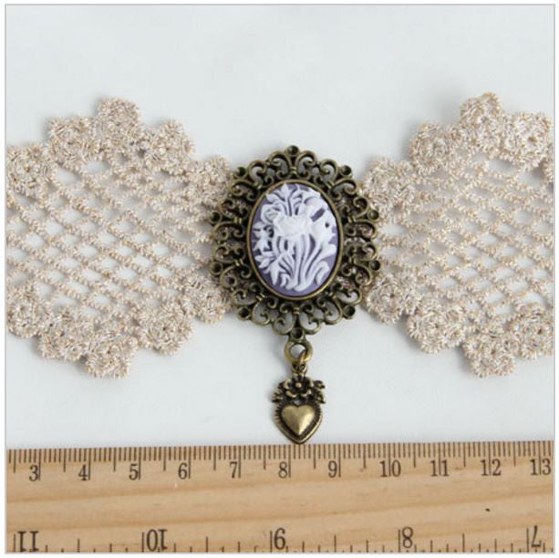Vintage lace bracelets & bangles bridesmaid wrist handmade Bracelets