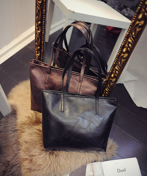 MICHAEL Contracted Designer PU Leather Tote Bag