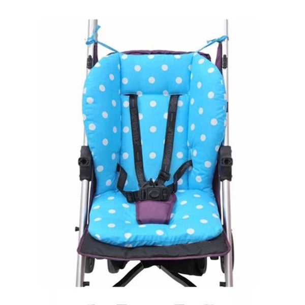 Comfortable Colorful Baby Infant Stroller Seat Pushchair Cushion Cotton Mat White Dot Seat Cushion