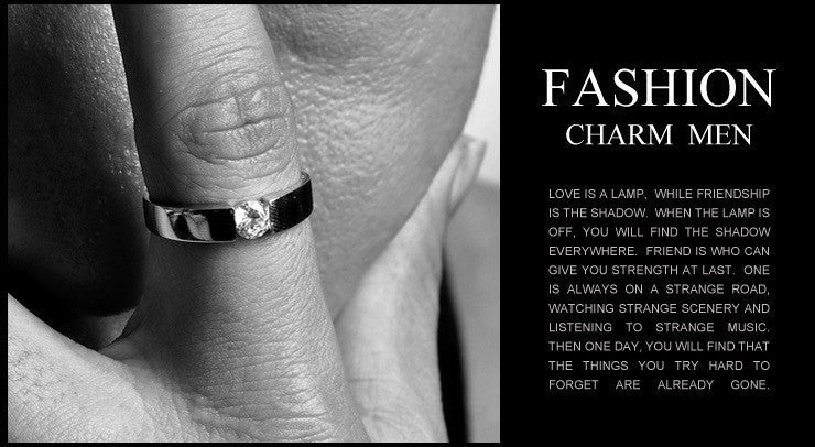 Silver Wedding Rings for Women/Men Sterling Silver Crystal Simulated Diamond Ring