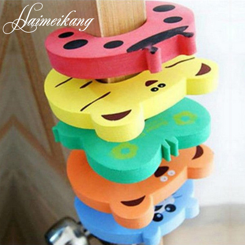 5pcs Kids Baby Cartoon Animal Jammers Stop Edge & Corner for Children Guards Door Stopper Holder lock Safety Finger Protector