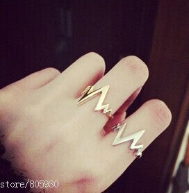 New Fashion Women/Girl lovers' Lightning finger ring jewelry gifts wholesale
