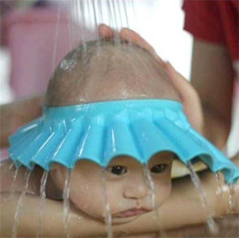 Adjustable EVA Soft Baby Shampoo Shower Cap Baby Care Bath Protection For Kid