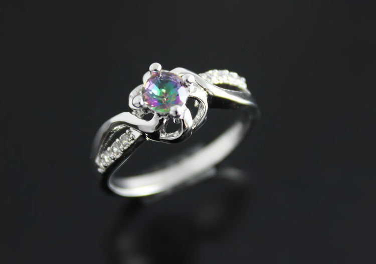 One Piece Crystal Rings Women Aneis Femininos Bijuterias Created Diamond