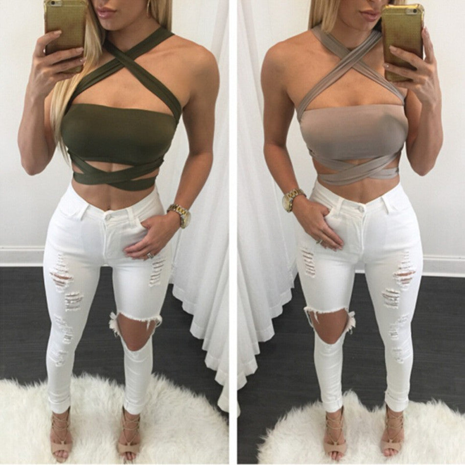 Brandy Melville Backless clubwear  Beach Short Crop Tops