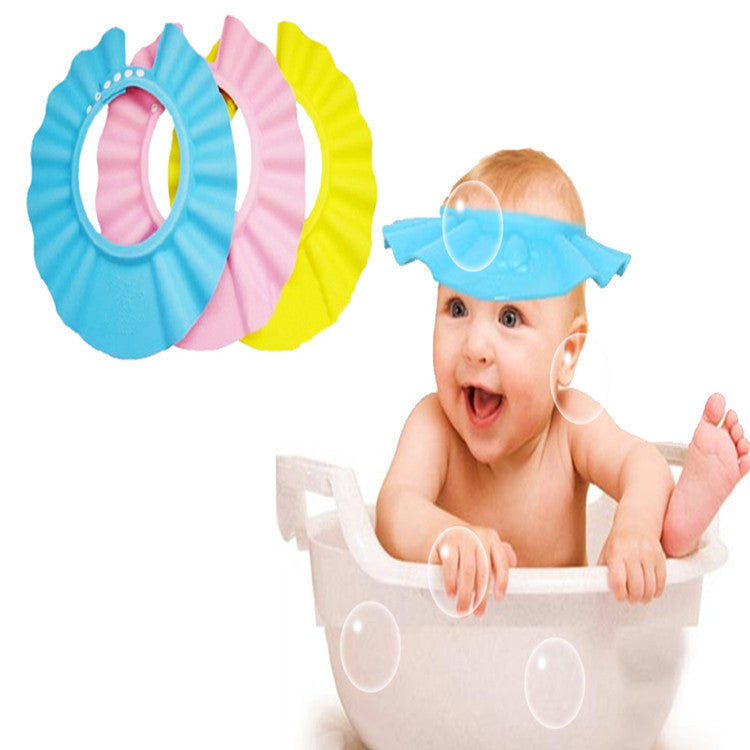 Adjustable EVA Soft Baby Shampoo Shower Cap Baby Care Bath Protection For Kid