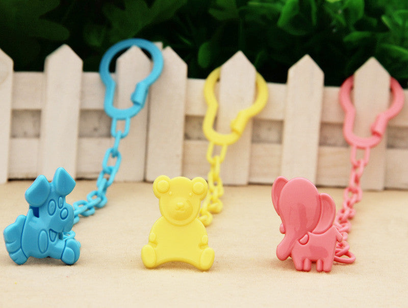 Baby Infant Dummy Pacifier Soother Chain Clip Holder Toddler Cartoon Pattern