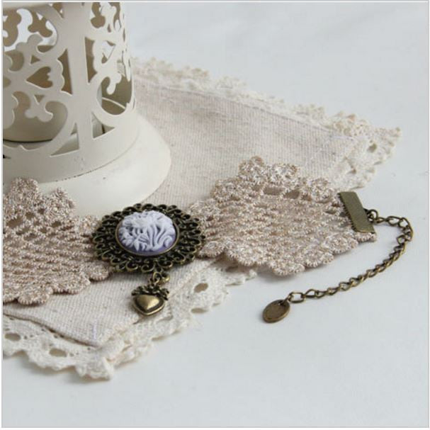 Vintage lace bracelets & bangles bridesmaid wrist handmade Bracelets